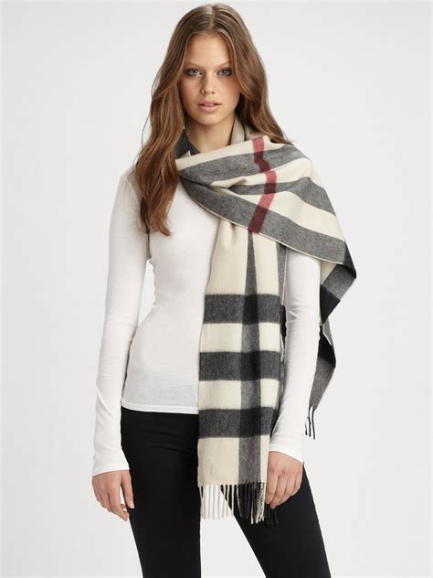 burberry half mega check cashmere scarf|Burberry cashmere scarf outlet.